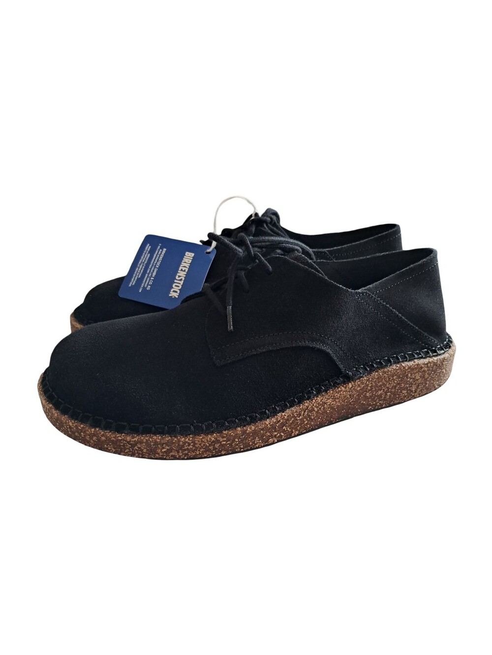Birkenstock Unisex Gary Black Suede Oxfords Shoes Size Wmns 10 / Mens 8 Reg Fit